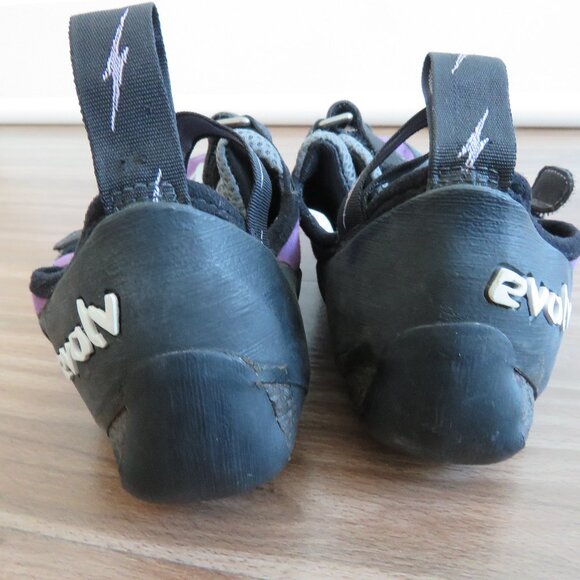 EVOLV Elektra Eco-Trax Rock Climbing Shoes Purple Black Gorpcore - Size US 10.5 - Picture 6 of 11